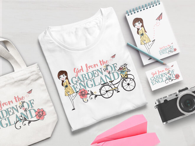 Girl From The Garden of England Blog Branding